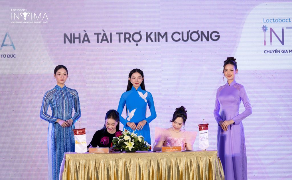 LỄ KÝ KẾT NHÀ TÀI TRỢ KIM CƯƠNG LACTOBACT INTIMA ĐÁNH DẤU MỘT HÀNH TRÌNH MỚI ĐẦY HỨA HẸN CÙNG HOA HẬU QUỐC GIA VIỆT NAM 2024