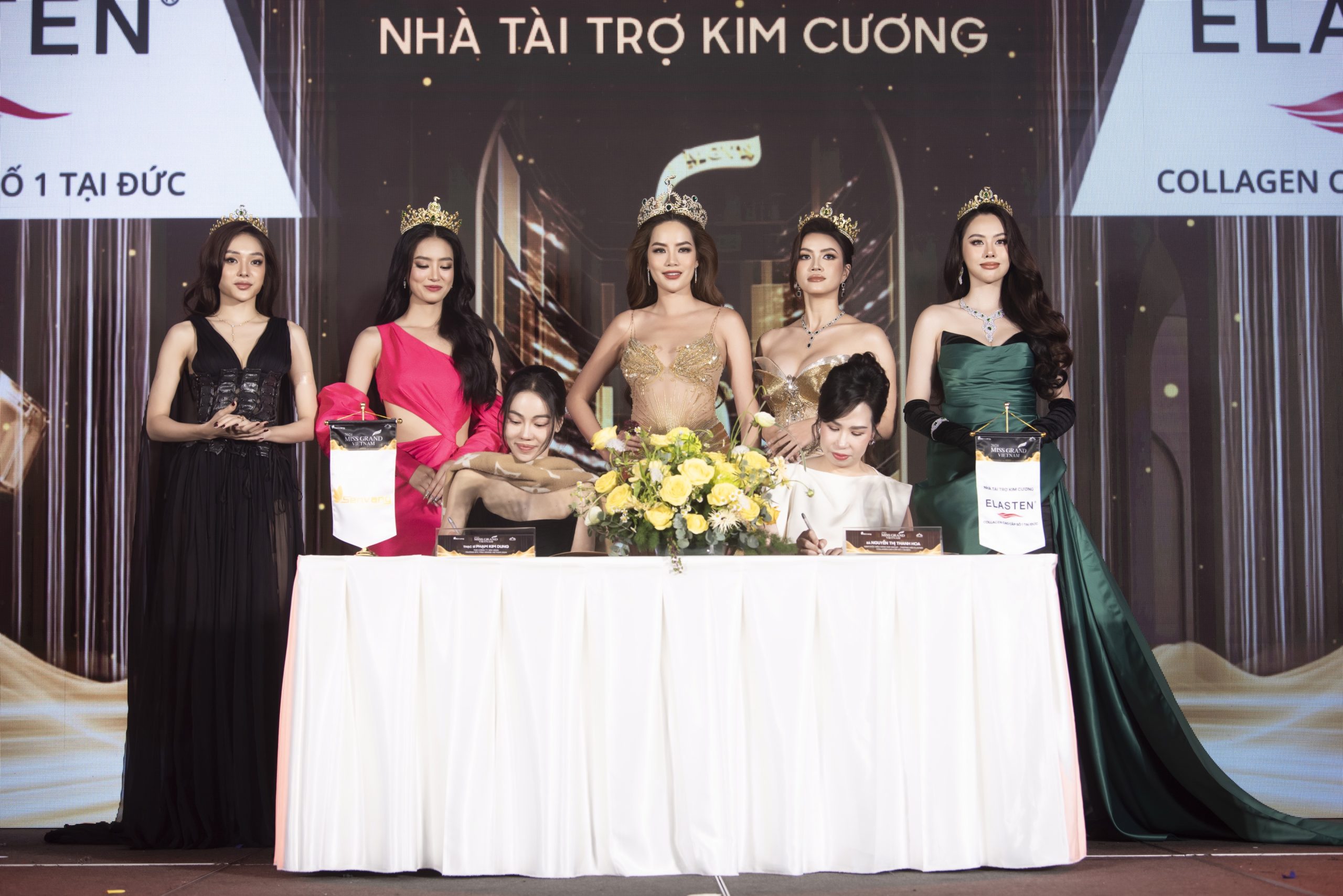 NGHI LỄ KÝ KẾT ĐÁNH DẤU HÀNH TRÌNH 3 NĂM GIỮA NHÀ TÀI TRỢ KIM CƯƠNG ELASTEN VÀ MISS GRAND VIETNAM