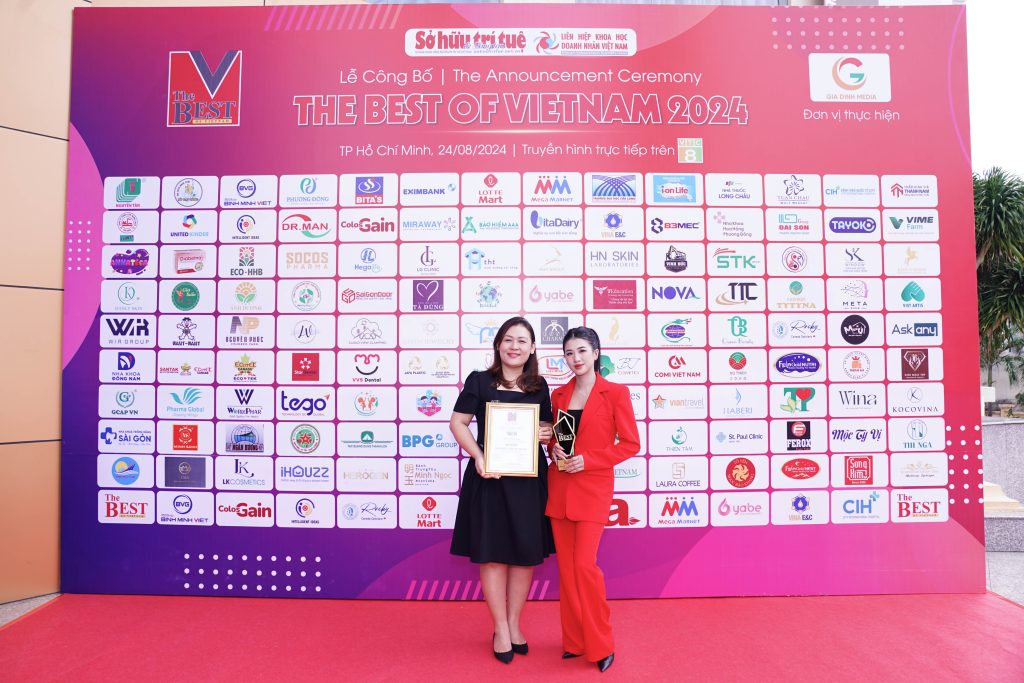WIR GROUP NHẬN GIẢI THƯỞNG TOP 10 THƯƠNG HIỆU TỐT NHẤT VIỆT NAM 2024