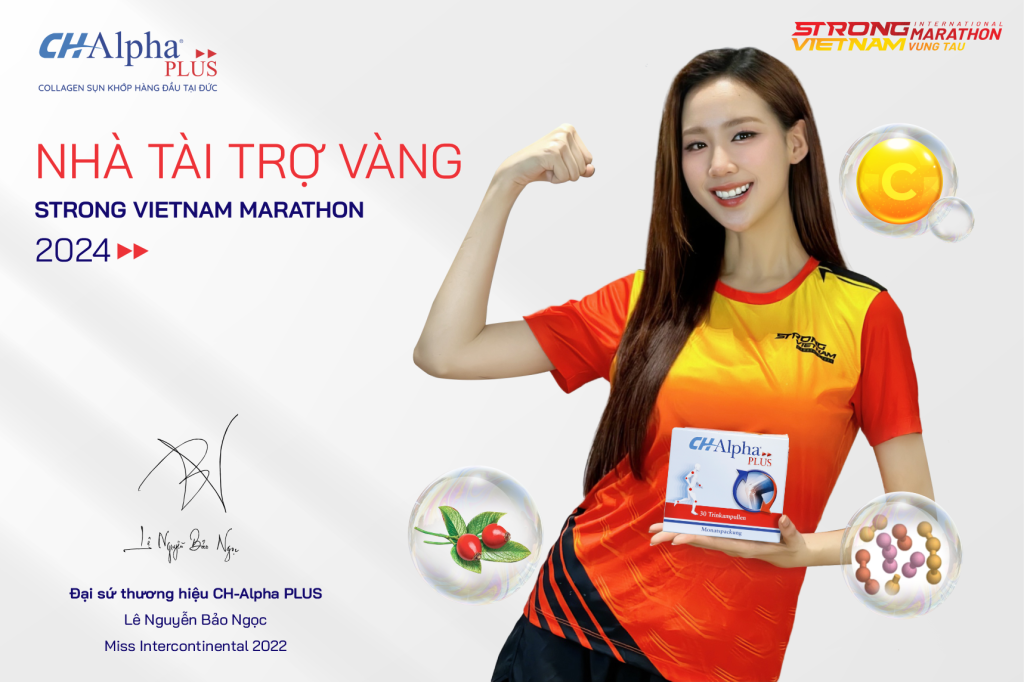 CH-ALPHA PLUS - NHÀ TÀI TRỢ VÀNG STRONG VIETNAM MARATHON 2024