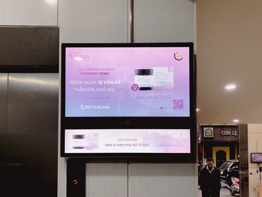 LACTOBACT INTIMA - CHUYÊN GIA MEN VI SINH PHỤ NỮ TỪ ĐỨC PHỦ SẮC TÍM TẠI SÂN BAY, TÒA NHÀ VÀ THANG MÁY TRÊN TOÀN QUỐC